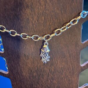 Sterling Silver Octopus Charm Chain Bracelet - Silver